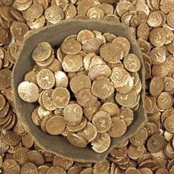 03 vas ceramic cu monede antice