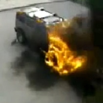 Video-Hummer-Set-on-Fire-in-Russia