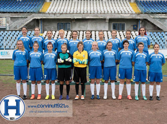 11 x 2 echipa feminina a FC Hunedoara