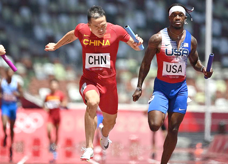 Echipa SUA s-a făcut de râs în proba de ștafetă 4x100m