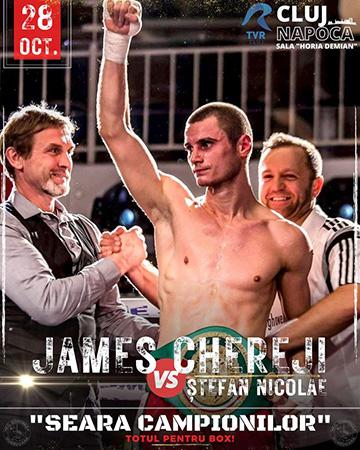 BOX. James Chereji, pentru prima dată într-o gală de profesioniști