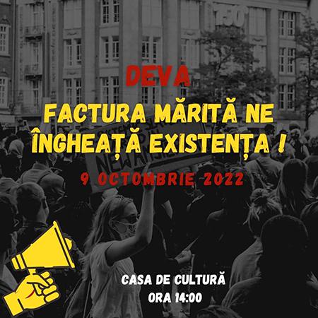 Protestul disperării la Deva